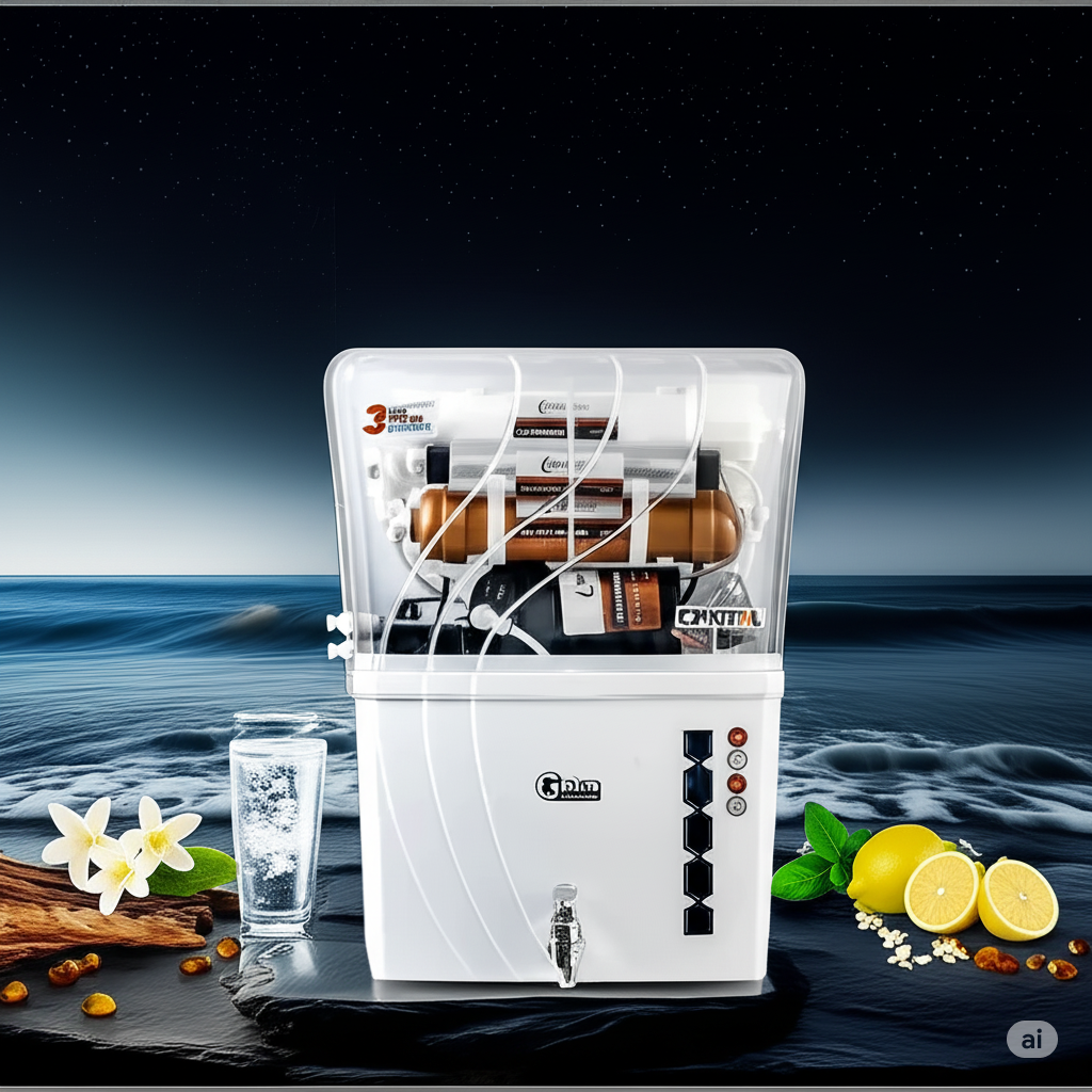 G Plus Crystal at night with lemons